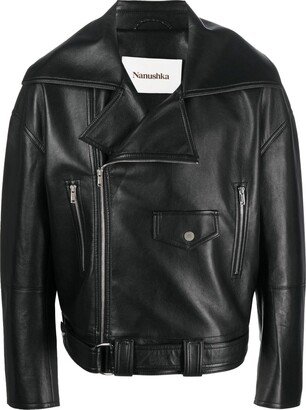 Zipped Biker Jacket-AE