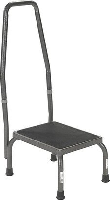 Drive Medical Bariatric Step Stool with Handrail, Silver Vein