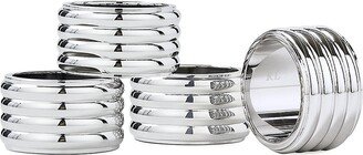 Thorpe 4-Piece Stainless Steel Napkin Rings Set