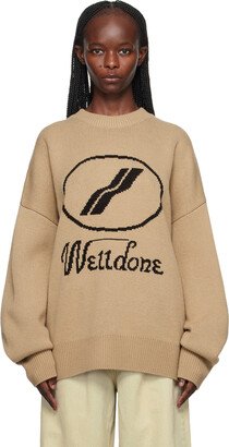 Beige Crewneck Sweater-AA