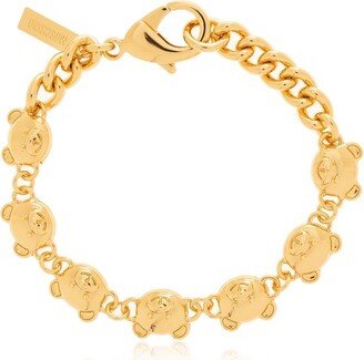 Teddy Bear Cable-Link Chain Bracelet-AB