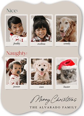 Holiday Cards: Sorted Pictures Christmas Card, Beige, 5X7, Christmas, Matte, Signature Smooth Cardstock, Bracket