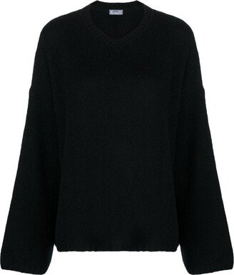 V-neck chunky-knit jumper-AB