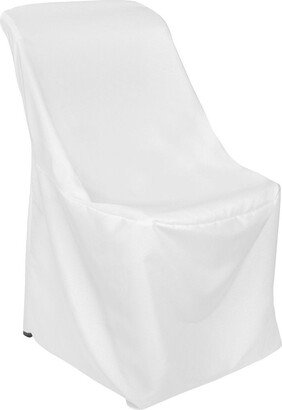 CVL 1 Pk, Contemporary Lifetime Folding Chair Cover 17.5 X 17.5 - White