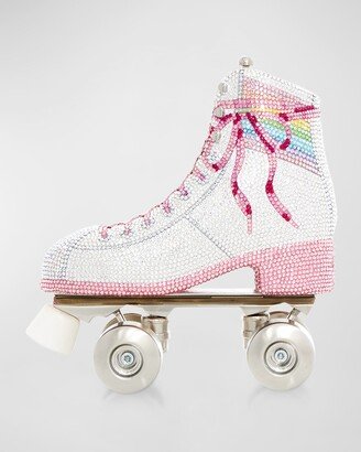 Let's Roll Roller Skate Crystal Minaudiere