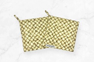 Bamboo Print Potholders