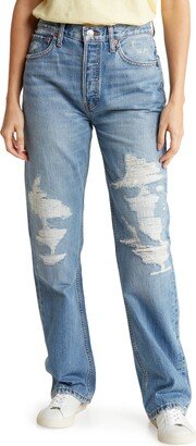 '90s High Waist Loose Bootcut Jeans