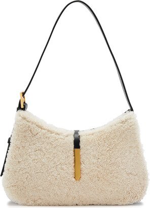Tokyo Shearling and Leather top Handle bag