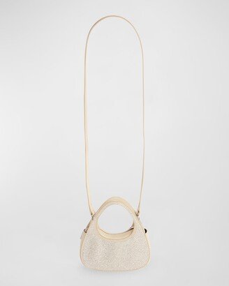 Swipe Micro Crystal-Embellished Shoulder Bag