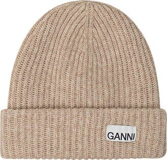 Logo Patch Oversized Beanie