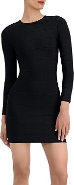 Long-Sleeve Mini Sheath Dress