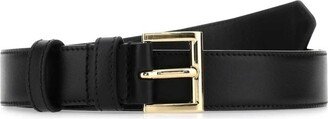 Triangle Logo Buckled Belt-AA