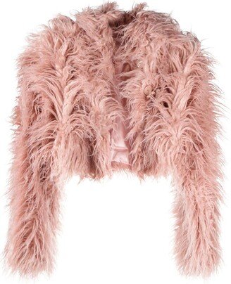 Adda cropped faux-fur jacket