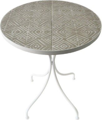 W Unlimited Mosaic Art Collection Peace Lily Accent Table