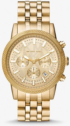 Oversized Hutton Gold-Tone Watch