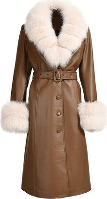 Wanan Touch Lux Special Brown Leather Coat