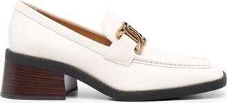 Kate block-heel leather loafers