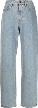 Light-Wash Wide-Leg Jeans-AB