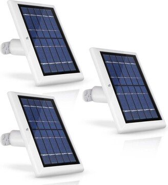 Wasserstein Solar Panel Compatible with Arlo Ultra/Ultra 2, Arlo Pro 3/Pro 4 and Arlo Floodlight Only with 13.1ft Cable (3 Pack, White)