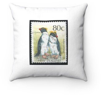 Fiordland Crested Penguin Pillow - Throw Custom Cover Gift Idea Room Decor