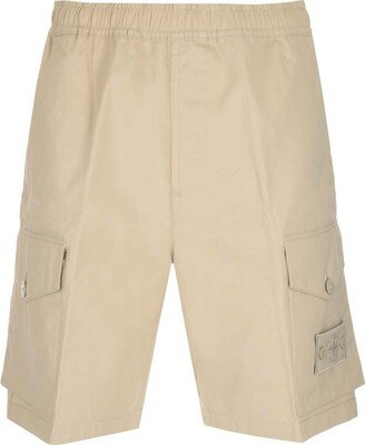 Logo Patch Cargo Shorts-AB