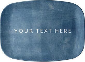 Serving Platters: Your Text Here Serving Platter, Multicolor