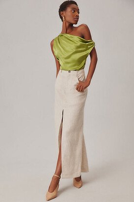 Tazz Linen Maxi Skirt-AA