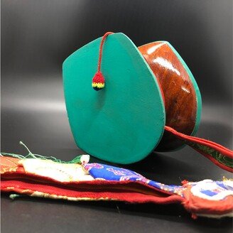 Tibetan Damaru, Double Drum, Genuine Hand Made Chod Drum