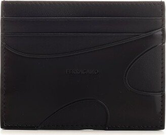 Logo Embossed Cut Out Detailed Cardholder