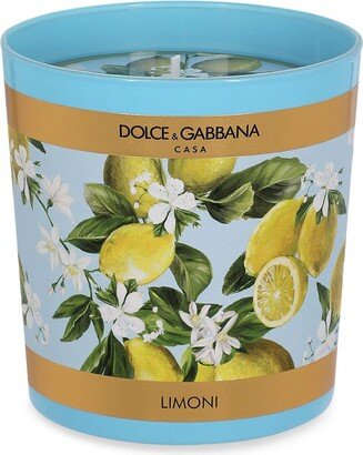 Lemon graphic-print candle (250g)