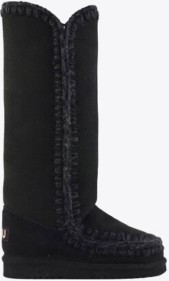 Eskimo 40 Black sheepskin knee-high boots - Eskimo 40