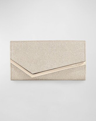 Emmie Glitter Leather Clutch Bag