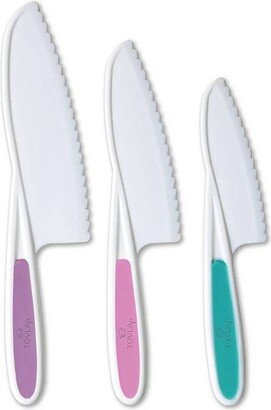 Tovla Jr. 3pc Nylon Kitchen Knife Set Pink