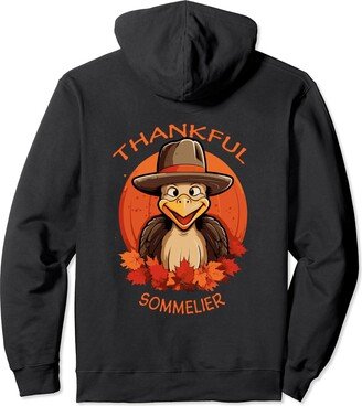 SOMMELIER Gifts Sommelier Funny Thanksgiving Turkey & Fall Pullover Hoodie