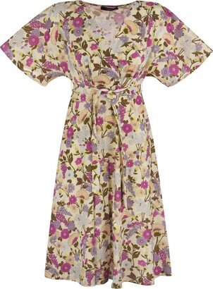 Dizzy Floral Printed Dress