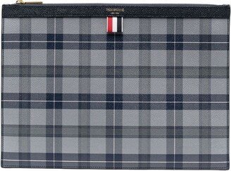 Tartan-Print Medium Document Holder