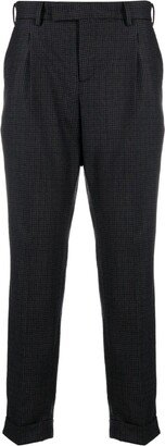 PT Torino Checked Tapered-Leg Trousers