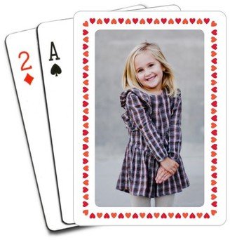Playing Cards: Sweetheart Border Playing Cards, White