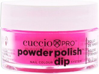 Pro Powder Polish Nail Colour Dip System - Neon Pink Dark by Cuccio Colour for Women - 0.5 oz Nail Powder