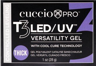T3 Cool Cure Versatility Gel - Controlled Leveling Opaque Brazillian Blush by Cuccio Pro for Women - 1 oz Nail Gel