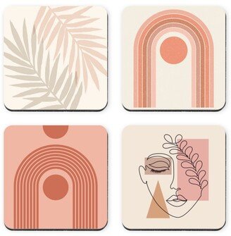 Coasters: Pink Hues Coaster, Multicolor