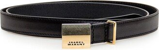 Lowell Logo Engraved Buckle Belt