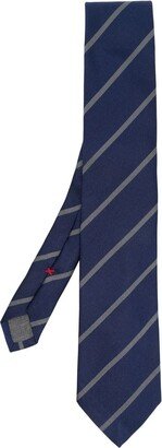 Satin Stripe-Print Tie