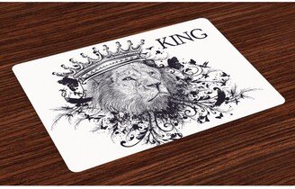 King Place Mats, Set of 4