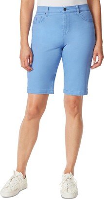 Amanda Womens Classic Rise Knee-Length Bermuda Shorts