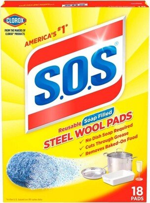 Clorox Steel Wool Soap Pads - 18ct