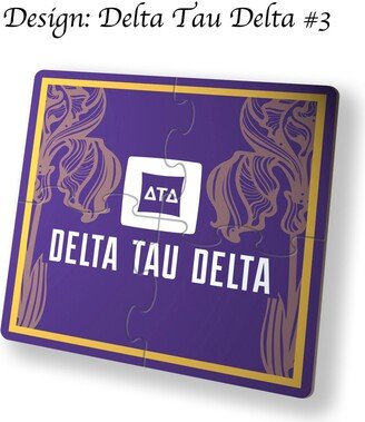 Delta Tau Beverage Jigsaw Puzzle Coasters Square | Set Of 4