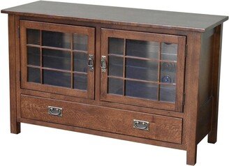 Crafters and Weavers Mission Quarter Sawn Oak 48 Tv Stand