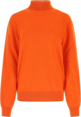 Turtleneck Long-Sleeve Knitted Top