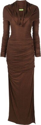 Elos draped maxi dress